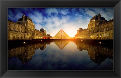 Framed Le Louvre Print