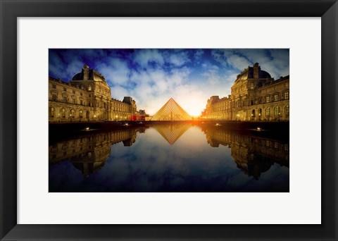 Framed Le Louvre Print