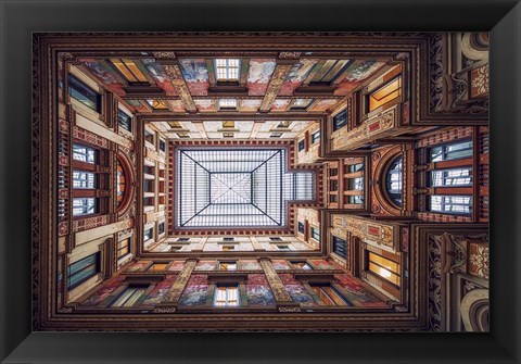 Framed Galleria Sciarra, Rome Print