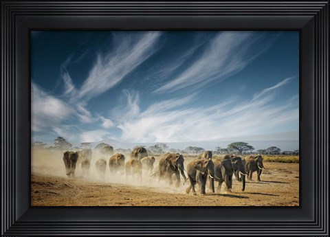 Framed Very Long Thinking Print