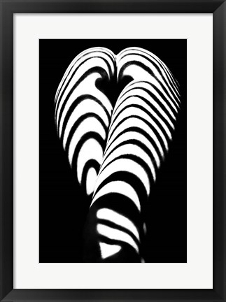 Framed Zebra Ass 2 Print