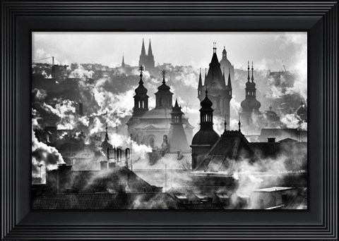 Framed Prague Towers Print