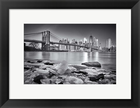 Framed New York - Brooklyn Bridge Print