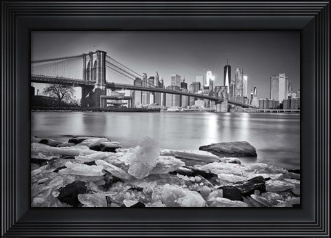 Framed New York - Brooklyn Bridge Print