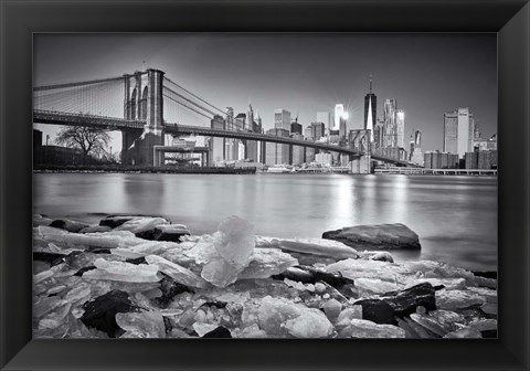 Framed New York - Brooklyn Bridge Print