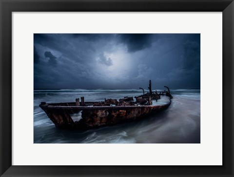 Framed Old Ship Print