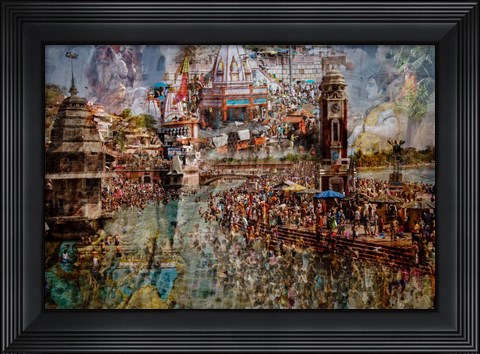 Framed Holy India Print