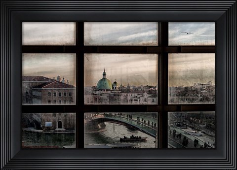 Framed Venice Window Print