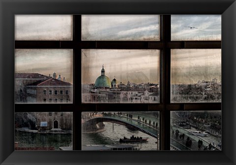 Framed Venice Window Print