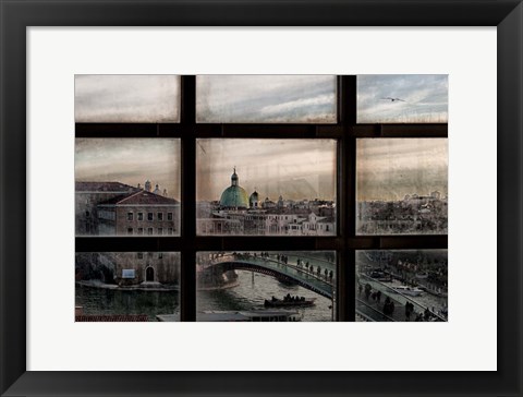 Framed Venice Window Print