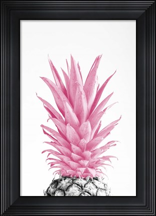 Framed Pinapple Pink 3 Print