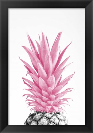 Framed Pinapple Pink 3 Print