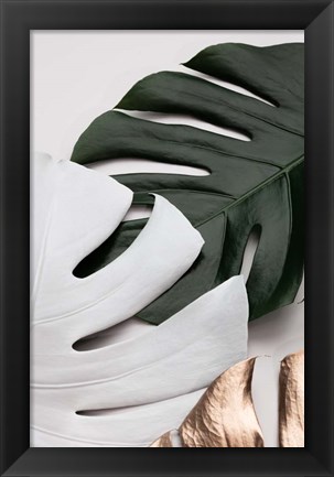 Framed Monstera Colors 1 Print