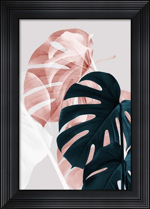 Framed Monstera Creative 9 Print