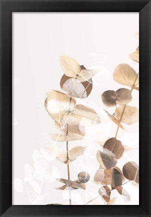 Framed Eucalyptus Creative Gold 1 Print