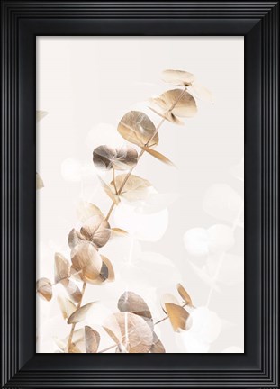 Framed Eucalyptus Creative Gold 2 Print