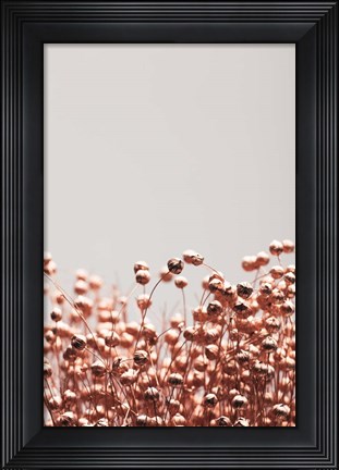 Framed Dried Grass Copper 4 Print