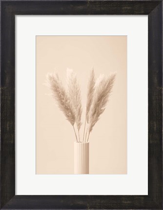 Framed Pampas Grass Beige 11 Print
