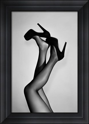 Framed Velvet Pumps Print