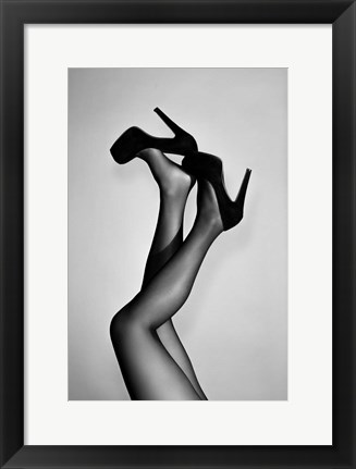 Framed Velvet Pumps Print