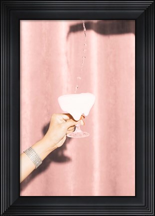 Framed Here&#39;s To Pink 4 Print