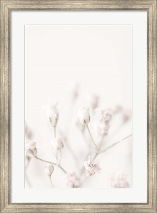Framed Pink Small Flowers Print