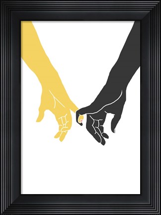 Framed Hands Pinky Print