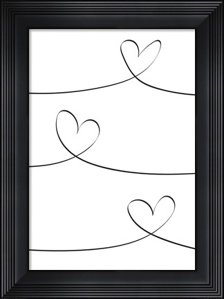 Framed One Line 2 Print
