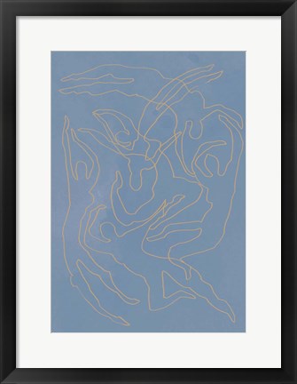Framed Blue Swimmers Print