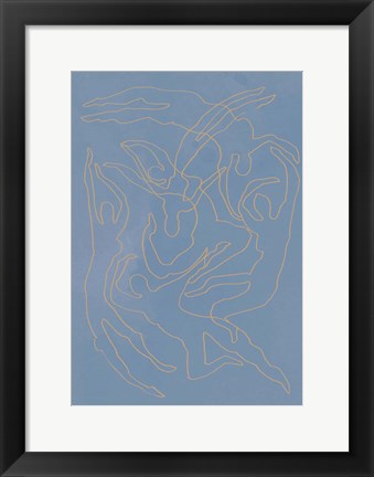 Framed Blue Swimmers Print