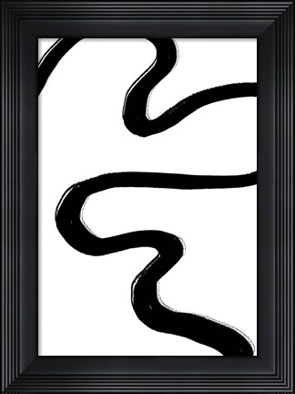 Framed Road Black Print