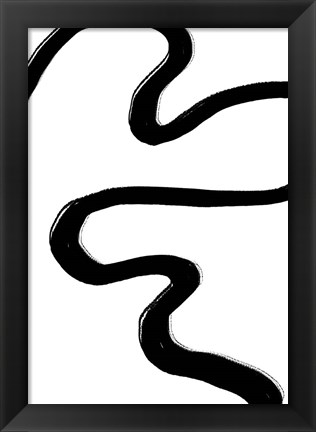 Framed Road Black Print