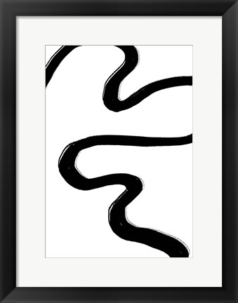 Framed Road Black Print