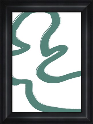 Framed Road Green Print