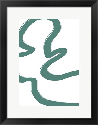 Framed Road Green Print