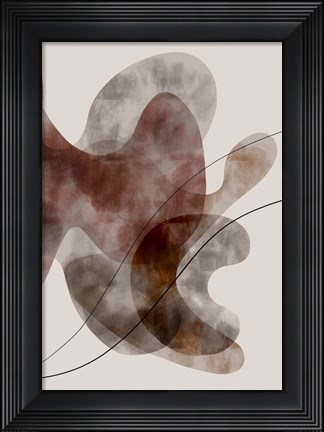 Framed Red Seaweed Print