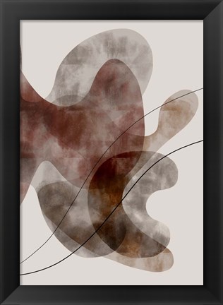 Framed Red Seaweed Print