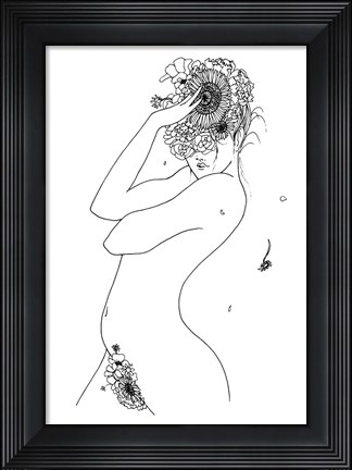 Framed Flower Girl Print