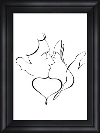 Framed Kiss Print