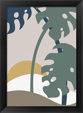 Framed Monstera Cut Out 2 Print