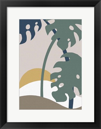 Framed Monstera Cut Out 2 Print