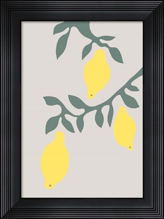 Framed Lemons Print