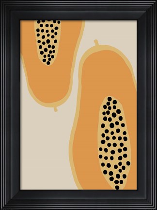 Framed Papaya Fruit Print