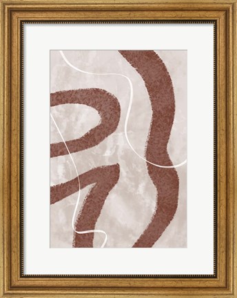 Framed Abstract Fuzz Print