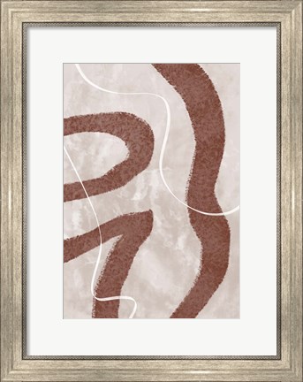Framed Abstract Fuzz Print