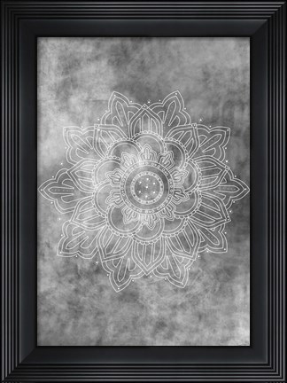 Framed Mandala Smokey Print