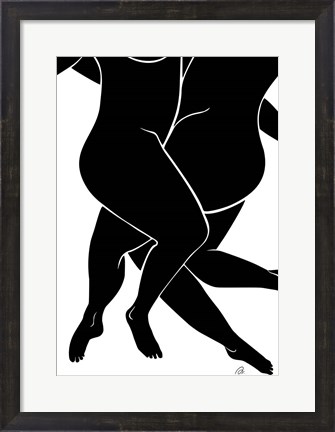 Framed Lovers Black Print