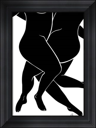 Framed Lovers Black Print