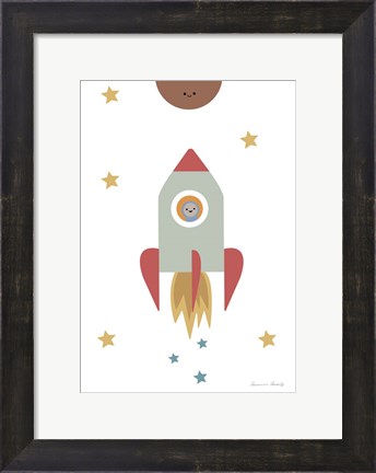 Framed Solar Rocket Print