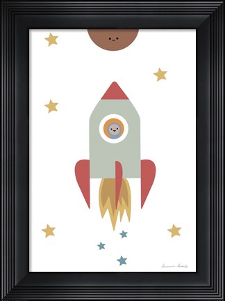 Framed Solar Rocket Print